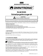 Preview for 3 page of Omnitronic SLM-500 User Manual