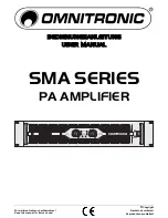 Preview for 1 page of Omnitronic SMA SERIES User Manual