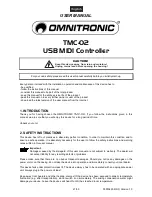 Предварительный просмотр 27 страницы Omnitronic TMC-02 User Manual