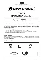 Preview for 5 page of Omnitronic TMC-3 User Manual