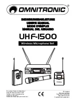 Omnitronic UHF-1500 User Manual предпросмотр