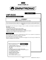 Preview for 33 page of Omnitronic UHF-1500 User Manual