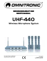 Omnitronic UHF-440 User Manual preview