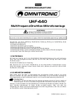 Preview for 3 page of Omnitronic UHF-440 User Manual