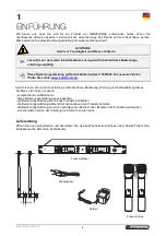 Preview for 4 page of Omnitronic UHF-502 User Manual