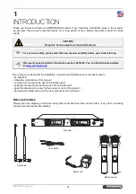 Preview for 14 page of Omnitronic UHF-502 User Manual