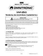 Preview for 27 page of Omnitronic VHF-250 User Manual