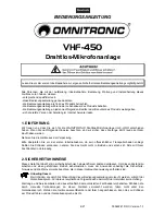 Preview for 4 page of Omnitronic VHF-450 User Manual