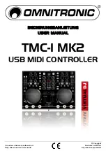 Preview for 1 page of Omnitronic Virtual DJ TMC-1 MK2 User Manual