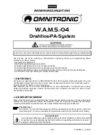 Preview for 4 page of Omnitronic W.A.M.S.-04 User Manual