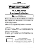 Preview for 4 page of Omnitronic W.A.M.S-04D User Manual