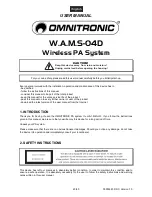 Preview for 23 page of Omnitronic W.A.M.S-04D User Manual