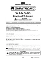 Предварительный просмотр 4 страницы Omnitronic W.A.M.S.-05 User Manual