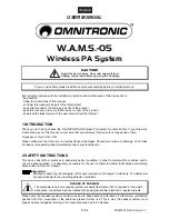 Предварительный просмотр 31 страницы Omnitronic W.A.M.S.-05 User Manual