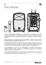 Предварительный просмотр 5 страницы Omnitronic WAMS-10BT Series User Manual