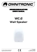 Предварительный просмотр 1 страницы Omnitronic WC-2 User Manual