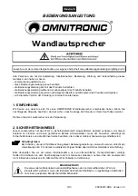 Предварительный просмотр 3 страницы Omnitronic WC-2 User Manual