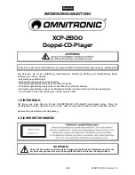 Preview for 5 page of Omnitronic XCP-2800 User Manual