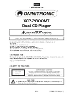 Preview for 22 page of Omnitronic XCP-2800MT User Manual