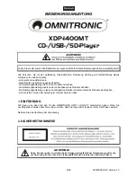 Preview for 5 page of Omnitronic xdp-1400 User Manual