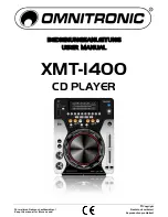 Omnitronic XMT-1400 User Manual preview