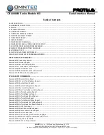 Preview for 2 page of Omntec PROTEUS OEL8000III Series Manual