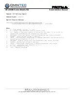 Preview for 17 page of Omntec PROTEUS OEL8000III Series Manual