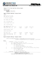 Preview for 38 page of Omntec PROTEUS OEL8000III Series Manual