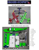 Preview for 2 page of OMP Hobby BIGHORN 49" Manual