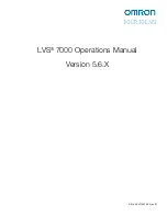 Preview for 1 page of Omron Microscan LVS 7000 Operation Manual