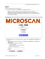 Preview for 8 page of Omron Microscan LVS 7000 Operation Manual