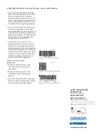 Предварительный просмотр 2 страницы Omron Microscan LVS-95 Series Manual