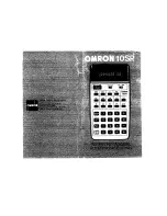 Omron 10SR Instruction Manual предпросмотр