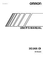 Preview for 1 page of Omron 3G3AX-DI User Manual