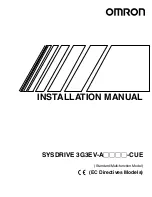 Предварительный просмотр 9 страницы Omron 3G3EV-A2001-CUE Installation Manual