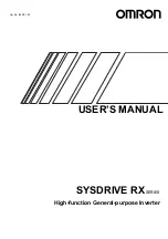 Предварительный просмотр 1 страницы Omron 3G3RX Series User Manual