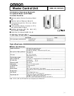 Предварительный просмотр 2 страницы Omron 3G8B3-SRM00 Product Manual