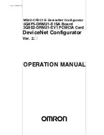 Предварительный просмотр 1 страницы Omron 3G8E2-DRM21-EV1 Operation Manual