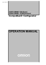 Preview for 1 page of Omron 3G8E2-DRM21 Operation Manual