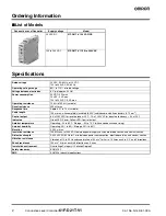 Предварительный просмотр 2 страницы Omron 61F-D21T-V1 Datasheet