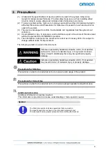 Preview for 5 page of Omron 82611-0010 Connection Manual