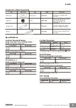 Предварительный просмотр 3 страницы Omron A165E - Manual