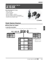 Preview for 1 page of Omron A165K - Datasheet
