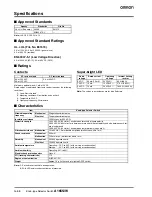 Preview for 8 page of Omron A165S - Datasheet