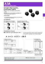 Omron A3A Series Instruction Manual предпросмотр