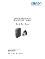 Предварительный просмотр 1 страницы Omron ACCURAX G5 - Quick Start Manual