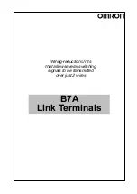 Preview for 1 page of Omron B7A Manual