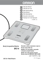 Preview for 1 page of Omron BF214 Instruction Manual
