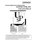 Preview for 1 page of Omron BL100T Instruction Manual