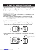 Предварительный просмотр 22 страницы Omron BP652 Instruction Manual